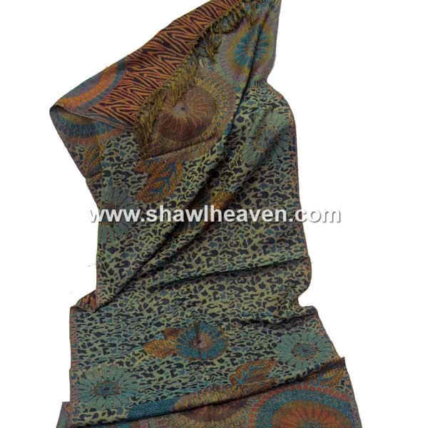 leopard print floral scarfs